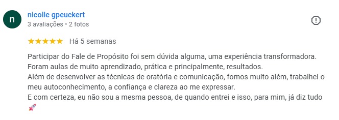 Depoimento de Nicolle Greuckert