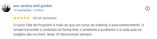 Depoimento de Ana Carolina Wolf Gambin
